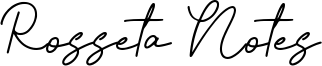 Rosseta Notes Font