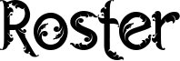 Roster Font
