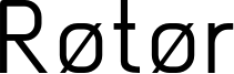 Røtør Font