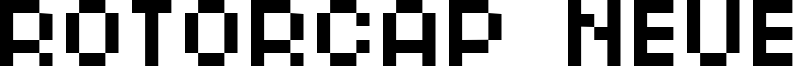 RotorCap Neue Font