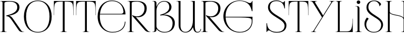 Rotterburg Stylish Font