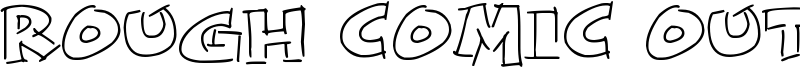 Rough Comic Outlines Font