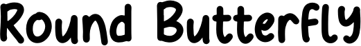 Round Butterfly Font