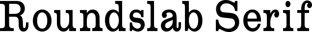 Roundslab Serif Font