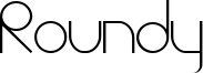 Roundy Font