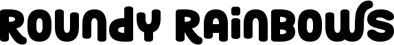 Roundy Rainbows Font