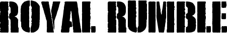Royal Rumble Font