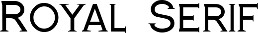 Royal Serif Font