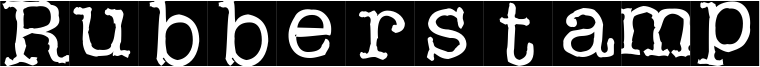 Rubberstamp Font