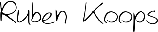 Ruben Koops Font