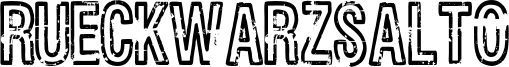 Rueckwarzsalto Font