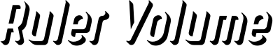 Ruler Volume Extrude.ttf