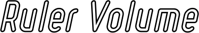 Ruler Volume Outline.ttf