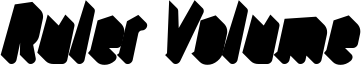 Ruler Volume Shadow.ttf