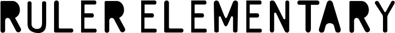 Ruler Elementary Font