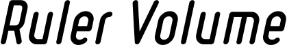 Ruler Volume Font
