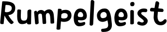 Rumpelgeist Font