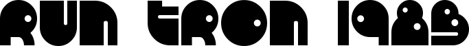Run Tron 1983 Font