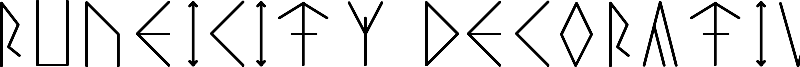 Runeicity Decorative Font