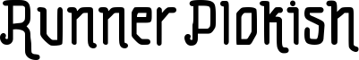 Runner Plokish Font