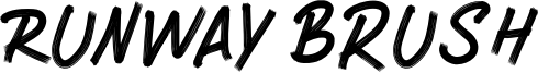 Runway Brush Font