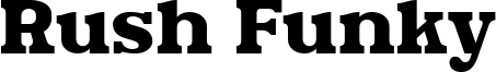 Rush Funky Font