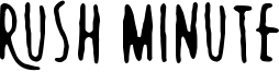 Rush Minute Font