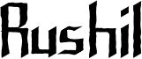 Rushil Font