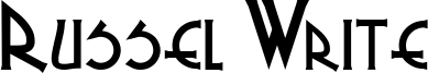 Russel Write Font