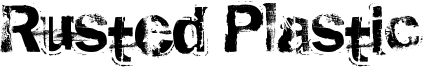 Rusted Plastic Font