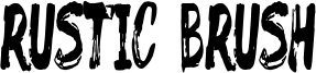 Rustic Brush Font