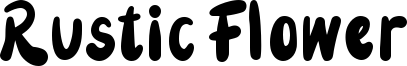 Rustic Flower Font