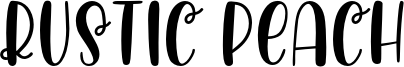 Rustic Peach Font