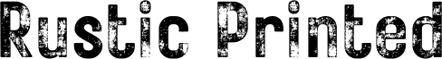 Rustic Printed Font