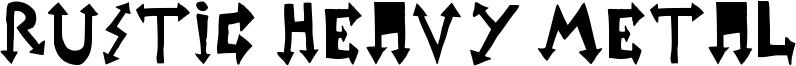 Rustic Heavy Metal Font