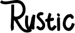 Rustic Font