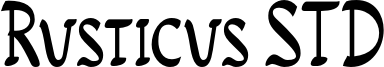 Rusticus STD Font