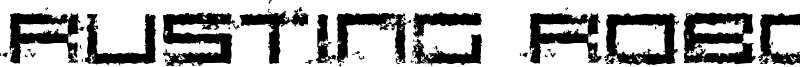 Rusting Robotica Font