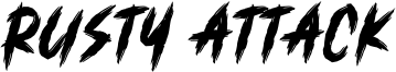 Rusty Attack Font