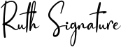 Ruth Signature Font
