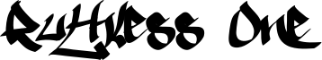 Ruthless One Font