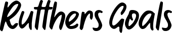 Rutthers Goals Font