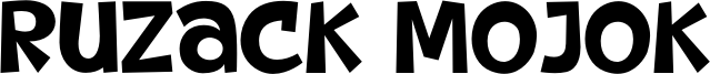 Ruzack Mojok Font