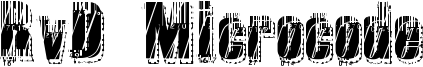RvD Microcode Font