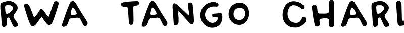 RWA Tango Charlie Font