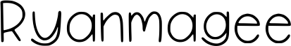 Ryanmagee Font