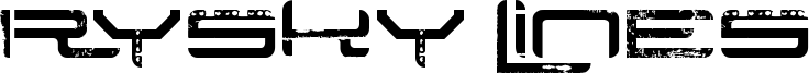Rysky Lines Font