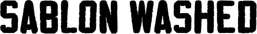 Sablon Washed Font