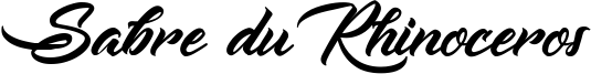 Sabre du Rhinoceros Font