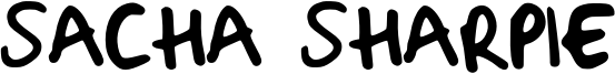 Sacha Sharpie Font